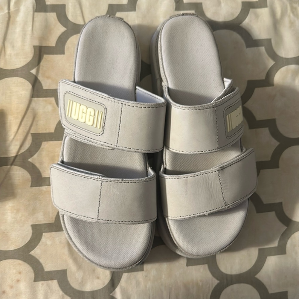 UGG Kids Soft Gray Slide Slippers